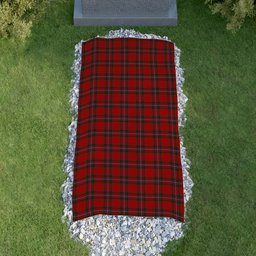 ScotsTee Shop Scottish MacIngust Clan Tartan Grave Blanket For Cemetery Waterproof Custom Memorial