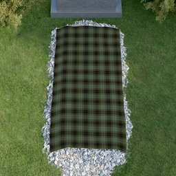 ScotsTee Shop Scottish MacIver Family Clan Tartan Grave Blanket For Cemetery Waterproof Custom Memorial