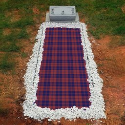 ScotsTee Shop Scottish MacGregor of Glengyle Clan Tartan Grave Blanket For Cemetery Waterproof Custom Memorial