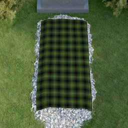 ScotsTee Shop Scottish MacIvor Hunting Clan Tartan Grave Blanket For Cemetery Waterproof Custom Memorial