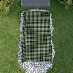 ScotsTee Shop Scottish Madewell Dress Clan Tartan Grave Blanket For Cemetery Waterproof Custom Memorial