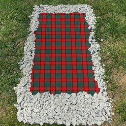 ScotsTee Shop Scottish MacPhail Modern Clan Tartan Grave Blanket For Cemetery Waterproof Custom Memorial