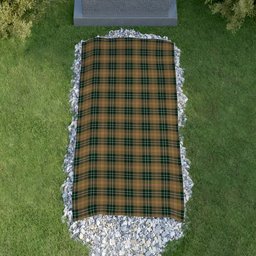 ScotsTee Shop Scottish MacShane Clan Tartan Grave Blanket For Cemetery Waterproof Custom Memorial