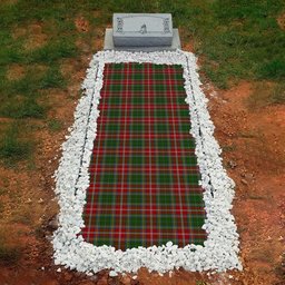 ScotsTee Shop Scottish MacWhirter Clan Tartan Grave Blanket For Cemetery Waterproof Custom Memorial