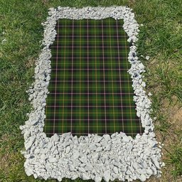 ScotsTee Shop Scottish MacLamroc Clan Tartan Grave Blanket For Cemetery Waterproof Custom Memorial