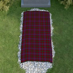 ScotsTee Shop Scottish MacNiven Clan Tartan Grave Blanket For Cemetery Waterproof Custom Memorial