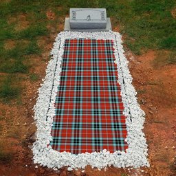 ScotsTee Shop Scottish MacTavish Ancient Clan Tartan Grave Blanket For Cemetery Waterproof Custom Memorial