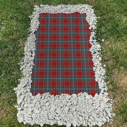 ScotsTee Shop Scottish MacLeay Clan Tartan Grave Blanket For Cemetery Waterproof Custom Memorial