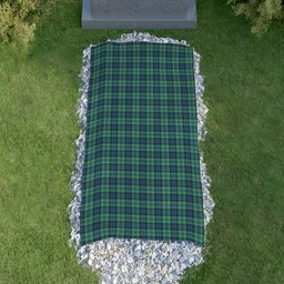 ScotsTee Shop Scottish MacNeill of Colonsay Ancient Clan Tartan Grave Blanket For Cemetery Waterproof Custom Memorial