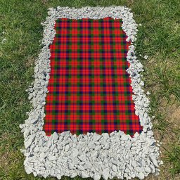 ScotsTee Shop Scottish MacNachten Modern Clan Tartan Grave Blanket For Cemetery Waterproof Custom Memorial