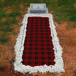 ScotsTee Shop Scottish MacSwan Clan Tartan Grave Blanket For Cemetery Waterproof Custom Memorial