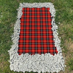 ScotsTee Shop Scottish Marjoribanks SC Clan Tartan Grave Blanket For Cemetery Waterproof Custom Memorial