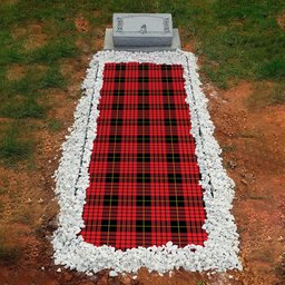ScotsTee Shop Scottish MacSwan Modern Clan Tartan Grave Blanket For Cemetery Waterproof Custom Memorial