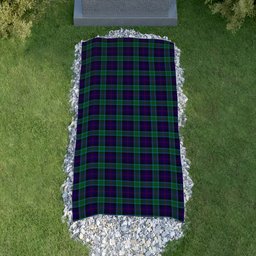 ScotsTee Shop Scottish MacTaggart Johnstons Clan Tartan Grave Blanket For Cemetery Waterproof Custom Memorial