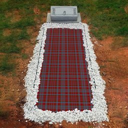ScotsTee Shop Scottish Murray of Polmaise Clan Tartan Grave Blanket For Cemetery Waterproof Custom Memorial