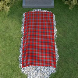 ScotsTee Shop Scottish McFarland Modern Clan Tartan Grave Blanket For Cemetery Waterproof Custom Memorial