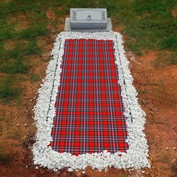ScotsTee Shop Scottish McFarland Modern Clan Tartan Grave Blanket For Cemetery Waterproof Custom Memorial