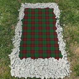 ScotsTee Shop Scottish McInery Clan Tartan Grave Blanket For Cemetery Waterproof Custom Memorial