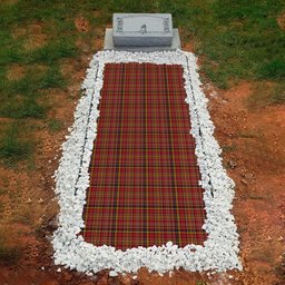 ScotsTee Shop Scottish Ogilvie (Ogilvy) of Strathallan Clan Tartan Grave Blanket For Cemetery Waterproof Custom Memorial