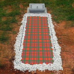 ScotsTee Shop Scottish Monroe Ancient Clan Tartan Grave Blanket For Cemetery Waterproof Custom Memorial
