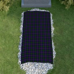 ScotsTee Shop Scottish McClafferty Clan Tartan Grave Blanket For Cemetery Waterproof Custom Memorial