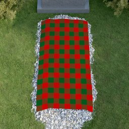 ScotsTee Shop Scottish Moncreiffe Modern Clan Tartan Grave Blanket For Cemetery Waterproof Custom Memorial