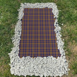 ScotsTee Shop Scottish Murtaugh Clan Tartan Grave Blanket For Cemetery Waterproof Custom Memorial