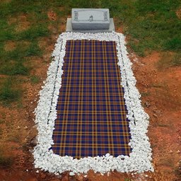 ScotsTee Shop Scottish Murtaugh Clan Tartan Grave Blanket For Cemetery Waterproof Custom Memorial