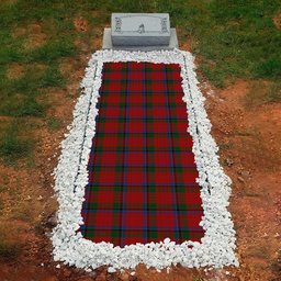 ScotsTee Shop Scottish Nicolson Clan Tartan Grave Blanket For Cemetery Waterproof Custom Memorial