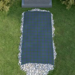 ScotsTee Shop Scottish Norris (Norreys) Modern Clan Tartan Grave Blanket For Cemetery Waterproof Custom Memorial