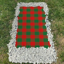 ScotsTee Shop Scottish Moncrieffe SC Clan Tartan Grave Blanket For Cemetery Waterproof Custom Memorial