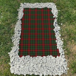 ScotsTee Shop Scottish Murdoch Dalgliesh Clan Tartan Grave Blanket For Cemetery Waterproof Custom Memorial
