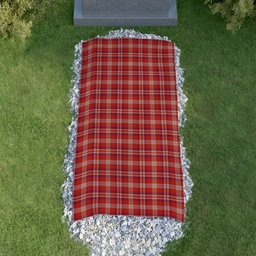 ScotsTee Shop Scottish Pennington Clan Tartan Grave Blanket For Cemetery Waterproof Custom Memorial