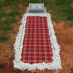 ScotsTee Shop Scottish Pennington Clan Tartan Grave Blanket For Cemetery Waterproof Custom Memorial