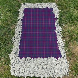 ScotsTee Shop Scottish Pride of Glencoe Clan Tartan Grave Blanket For Cemetery Waterproof Custom Memorial