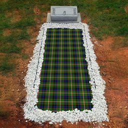ScotsTee Shop Scottish Reid Green SC Clan Tartan Grave Blanket For Cemetery Waterproof Custom Memorial