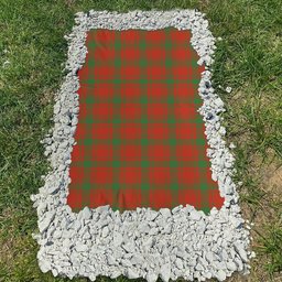 ScotsTee Shop Scottish McQueary Ancient Clan Tartan Grave Blanket For Cemetery Waterproof Custom Memorial