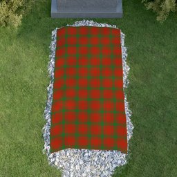 ScotsTee Shop Scottish McQueary Ancient Clan Tartan Grave Blanket For Cemetery Waterproof Custom Memorial