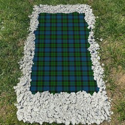 ScotsTee Shop Scottish McCoy Clan Tartan Grave Blanket For Cemetery Waterproof Custom Memorial