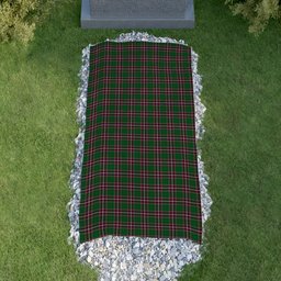 ScotsTee Shop Scottish McFarland Hunting Clan Tartan Grave Blanket For Cemetery Waterproof Custom Memorial