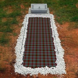 ScotsTee Shop Scottish Metcalf Clan Tartan Grave Blanket For Cemetery Waterproof Custom Memorial