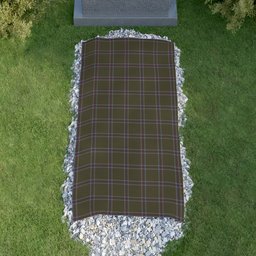 ScotsTee Shop Scottish Renn Faire Clan Tartan Grave Blanket For Cemetery Waterproof Custom Memorial