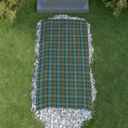 ScotsTee Shop Scottish Porterfield Clan Tartan Grave Blanket For Cemetery Waterproof Custom Memorial