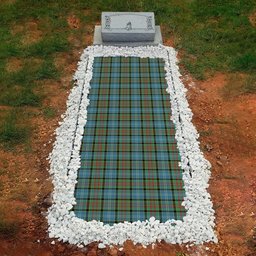 ScotsTee Shop Scottish Porterfield Clan Tartan Grave Blanket For Cemetery Waterproof Custom Memorial