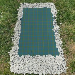 ScotsTee Shop Scottish Norris (Norreys) Ancient Clan Tartan Grave Blanket For Cemetery Waterproof Custom Memorial