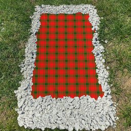 ScotsTee Shop Scottish McQueary Modern Clan Tartan Grave Blanket For Cemetery Waterproof Custom Memorial