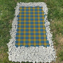 ScotsTee Shop Scottish Oliver Dress Pink Clan Tartan Grave Blanket For Cemetery Waterproof Custom Memorial
