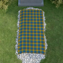 ScotsTee Shop Scottish Oliver Dress Pink Clan Tartan Grave Blanket For Cemetery Waterproof Custom Memorial