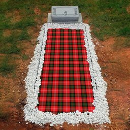 ScotsTee Shop Scottish Nisbet Modern Clan Tartan Grave Blanket For Cemetery Waterproof Custom Memorial