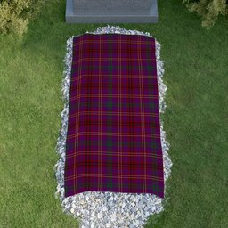 ScotsTee Shop Scottish McCall (Caithness) Clan Tartan Grave Blanket For Cemetery Waterproof Custom Memorial